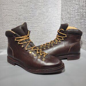 Meermin Men's Size 9 US Brown Scotch Grain Leather Lace up Hiking Boots 516690
